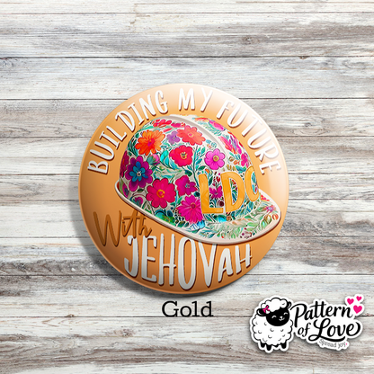 Building My Future With Jehovah - Bright Floral Hard Hat