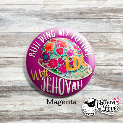 Building My Future With Jehovah - Bright Floral Hard Hat
