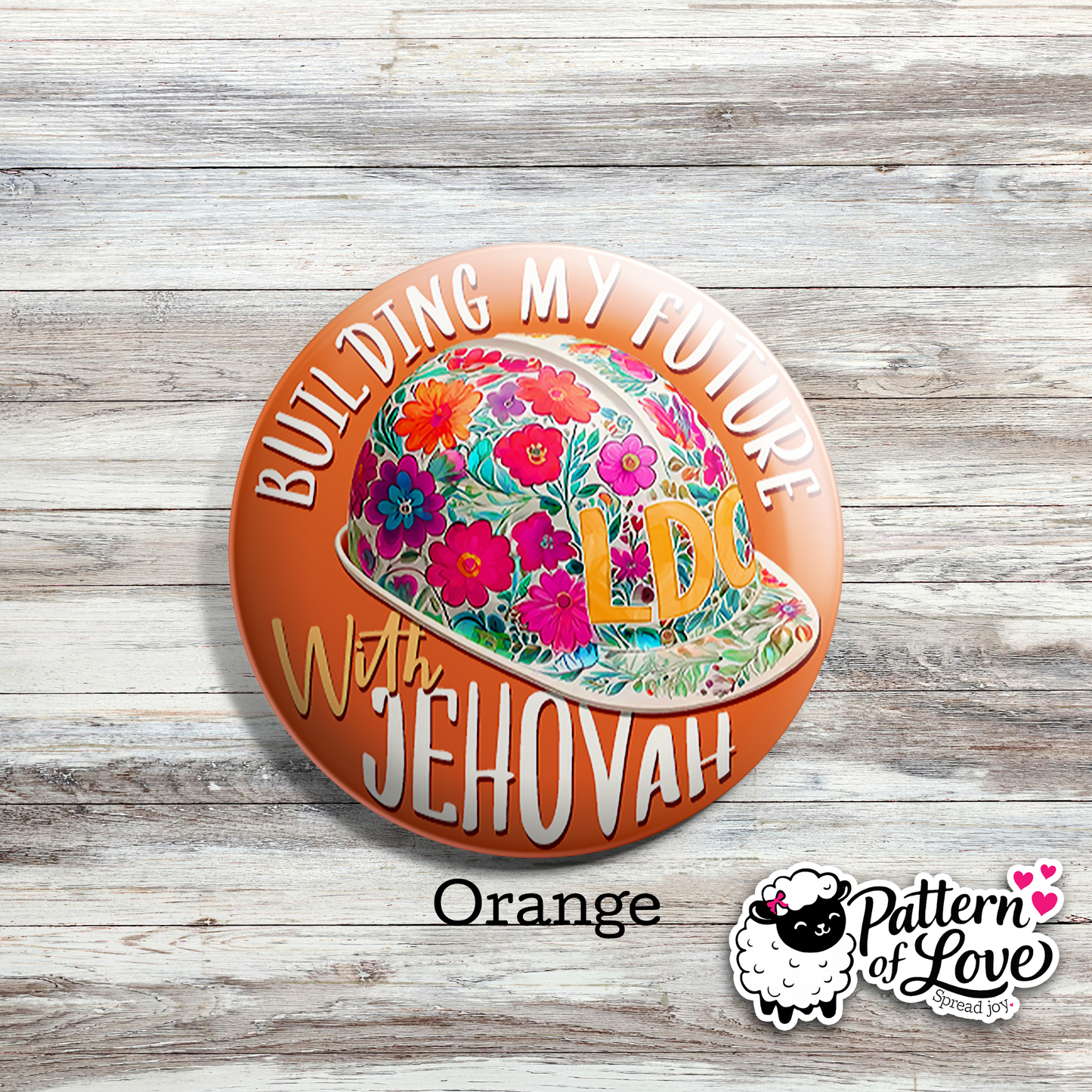 Building My Future With Jehovah - Bright Floral Hard Hat