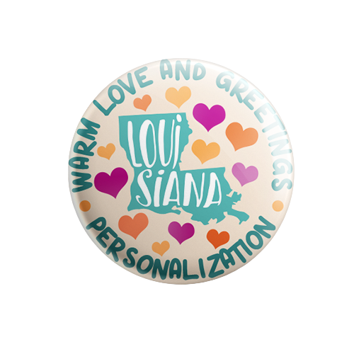 Personalized - Warm Love and Greetings - State Typography