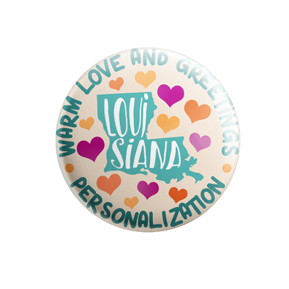Personalized - Warm Love and Greetings - State Typography