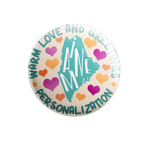 Personalized - Warm Love and Greetings - State Typography