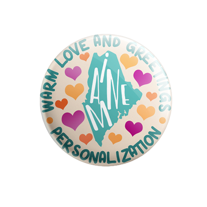 Personalized - Warm Love and Greetings - State Typography