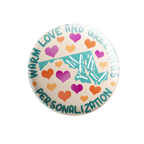 Personalized - Warm Love and Greetings - State Typography