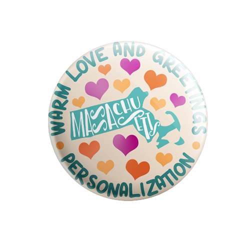 Personalized - Warm Love and Greetings - State Typography
