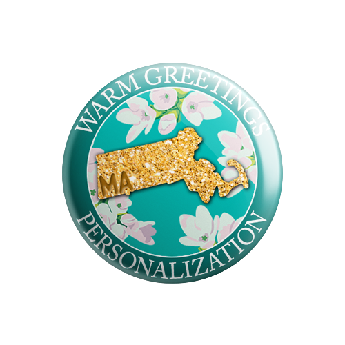 Personalized - Warm Greetings - State Flower