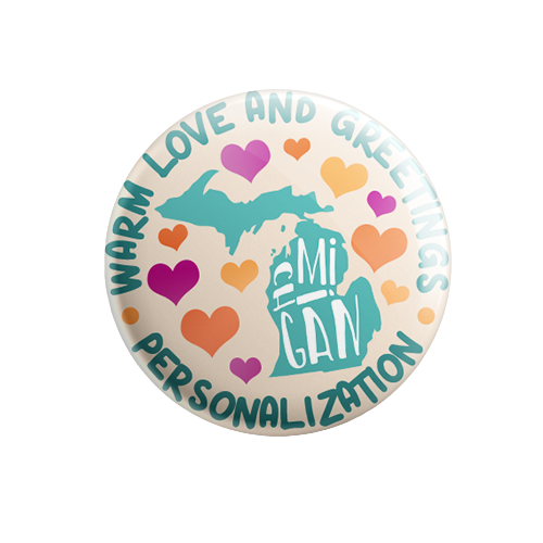 Personalized - Warm Love and Greetings - State Typography