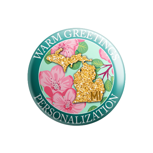Personalized - Warm Greetings - State Flower