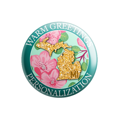 Personalized - Warm Greetings - State Flower