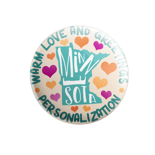 Personalized - Warm Love and Greetings - State Typography