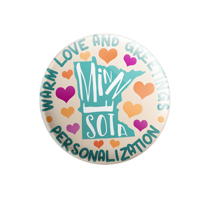 Personalized - Warm Love and Greetings - State Typography