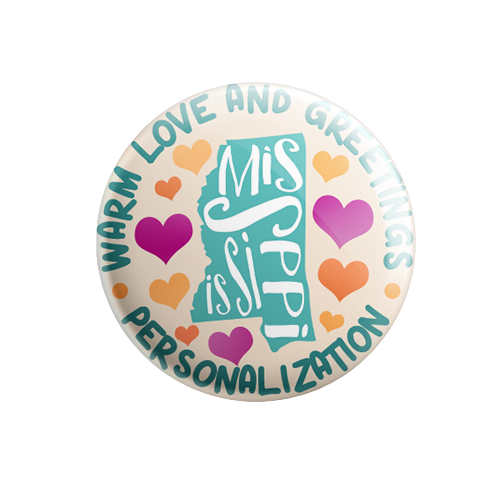 Personalized - Warm Love and Greetings - State Typography