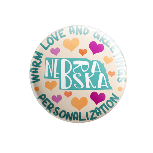 Personalized - Warm Love and Greetings - State Typography