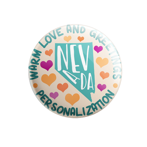 Personalized - Warm Love and Greetings - State Typography