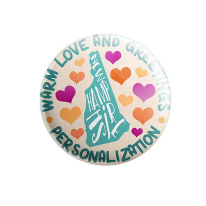 Personalized - Warm Love and Greetings - State Typography
