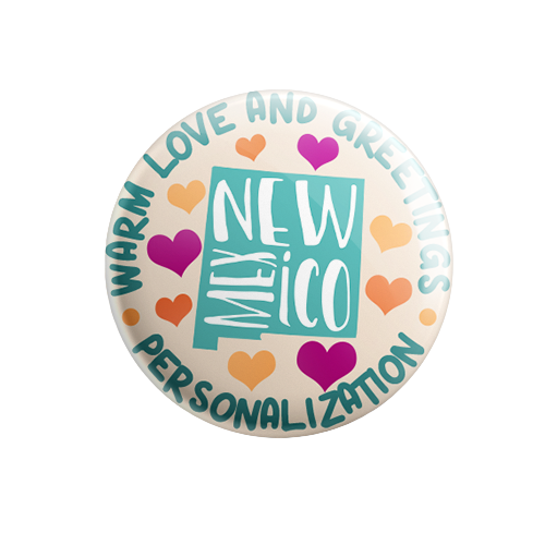Personalized - Warm Love and Greetings - State Typography
