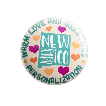 Personalized - Warm Love and Greetings - State Typography
