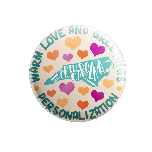 Personalized - Warm Love and Greetings - State Typography