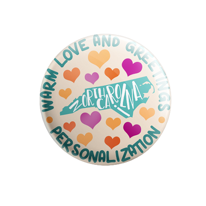 Personalized - Warm Love and Greetings - State Typography