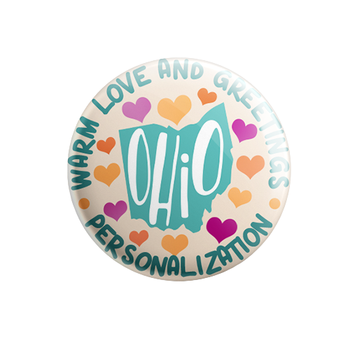 Personalized - Warm Love and Greetings - State Typography