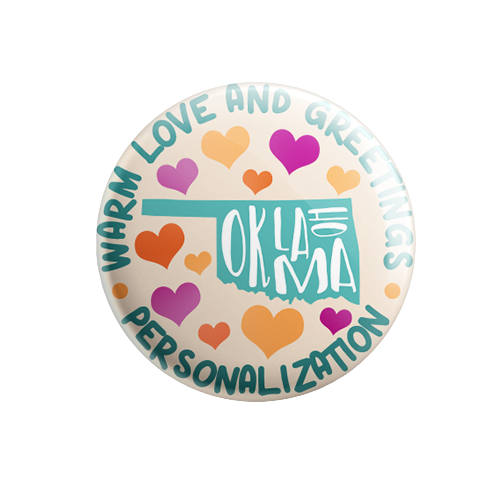 Personalized - Warm Love and Greetings - State Typography