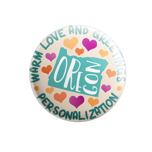 Personalized - Warm Love and Greetings - State Typography