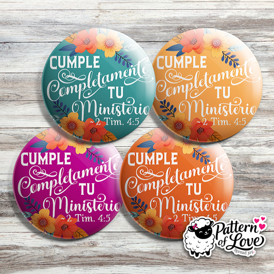 Cumple Completamente Tu Ministerio - Floral - SPANISH