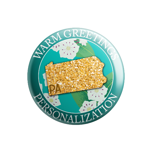 Personalized - Warm Greetings - State Flower