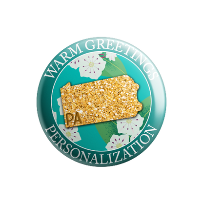 Personalized - Warm Greetings - State Flower