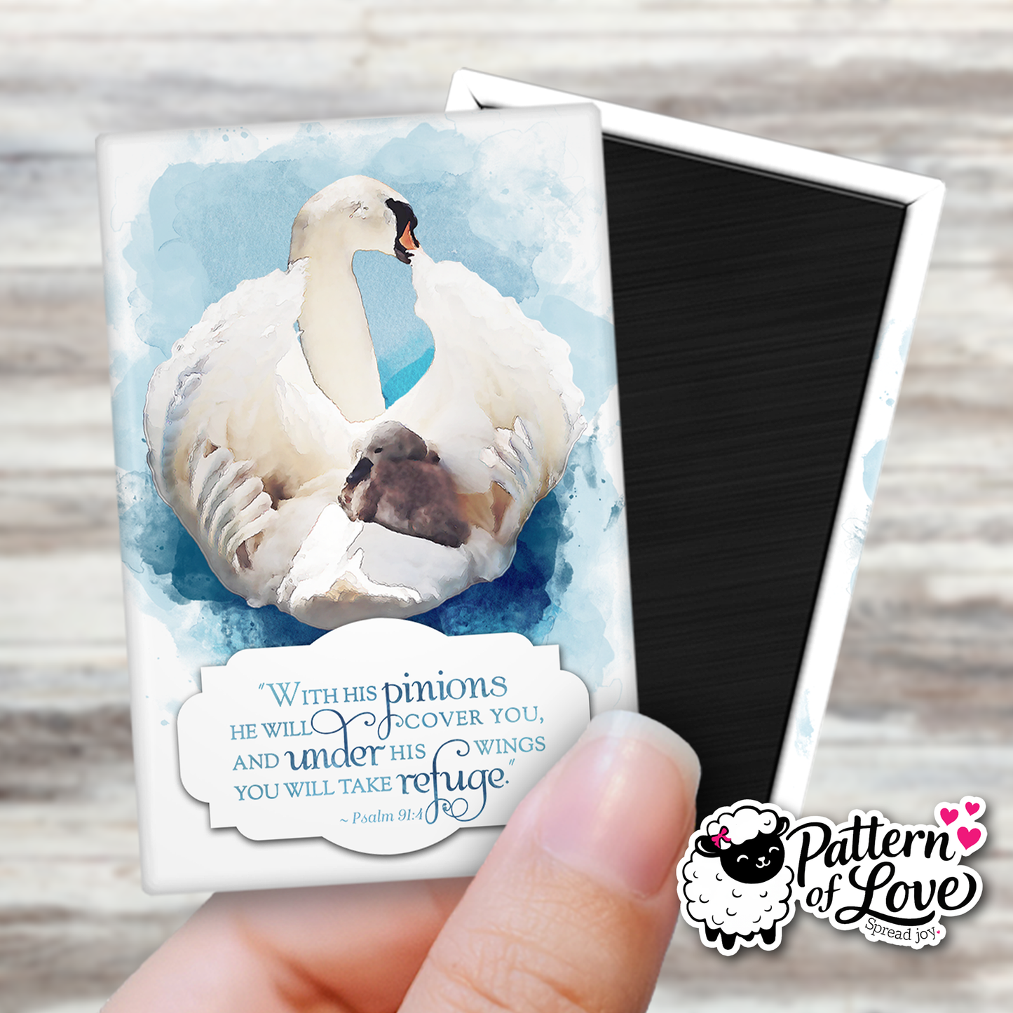 With his Pinions, he will Cover You - Refrigerator Magnet