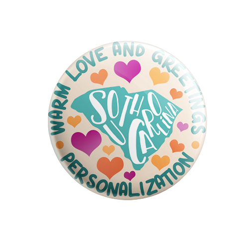 Personalized - Warm Love and Greetings - State Typography