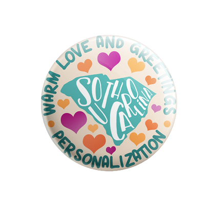 Personalized - Warm Love and Greetings - State Typography