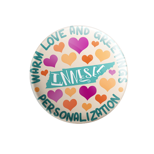 Personalized - Warm Love and Greetings - State Typography
