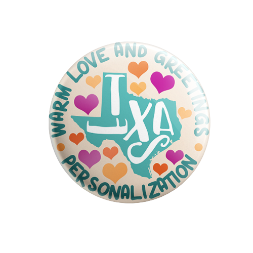 Personalized - Warm Love and Greetings - State Typography