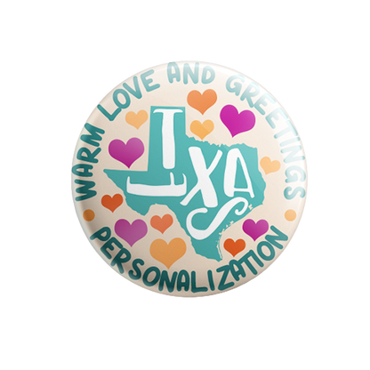 Personalized - Warm Love and Greetings - State Typography