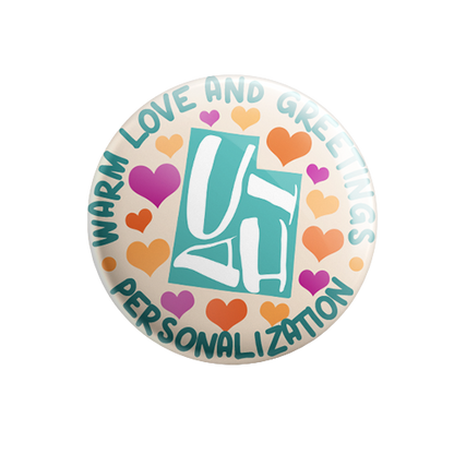 Personalized - Warm Love and Greetings - State Typography