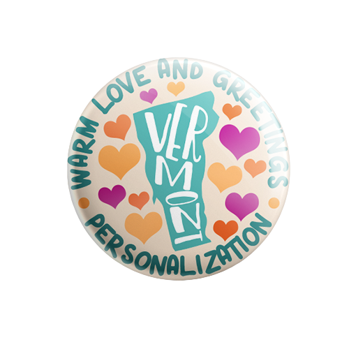 Personalized - Warm Love and Greetings - State Typography