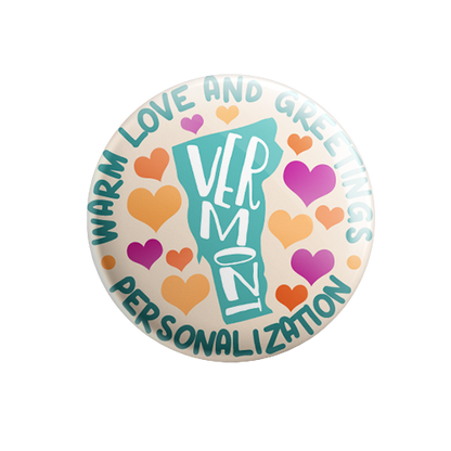Personalized - Warm Love and Greetings - State Typography