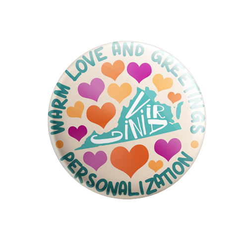 Personalized - Warm Love and Greetings - State Typography