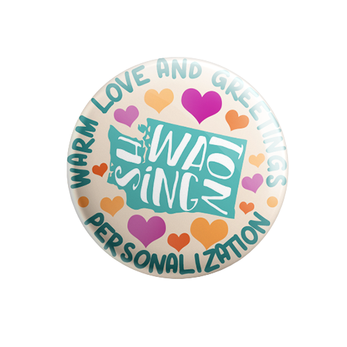 Personalized - Warm Love and Greetings - State Typography