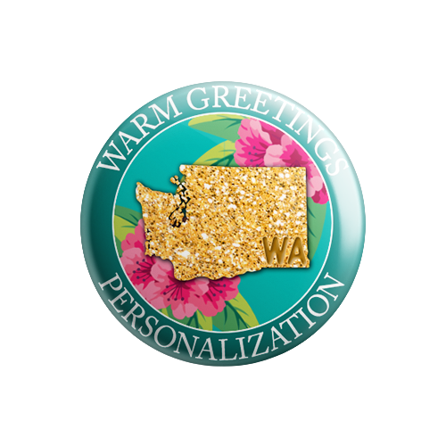 Personalized - Warm Greetings - State Flower