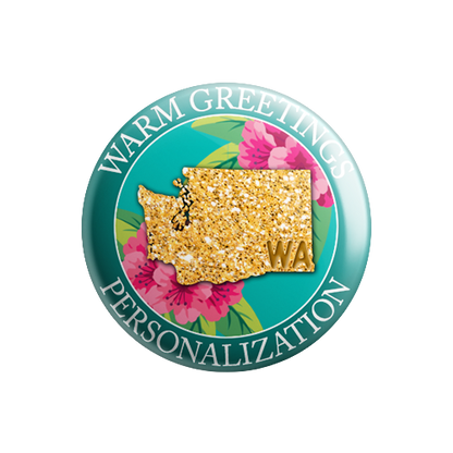 Personalized - Warm Greetings - State Flower