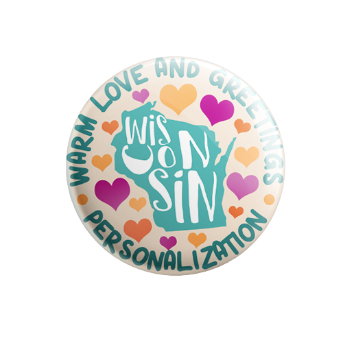 Personalized - Warm Love and Greetings - State Typography