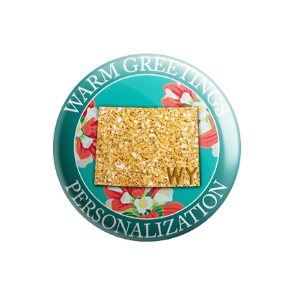 Personalized - Warm Greetings - State Flower